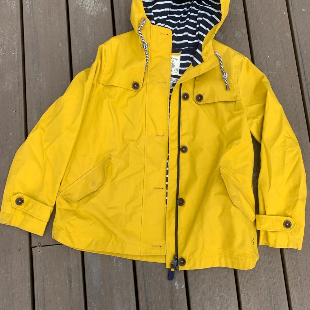 Joules Yellow Hooded Raincoat